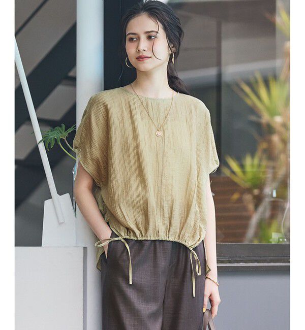 23区「【SLOW/一部店舗限定】ナチュラルピケワッシャー ブラウス」|シャツ・ブラウス|ﾓｽｸﾞﾘｰ