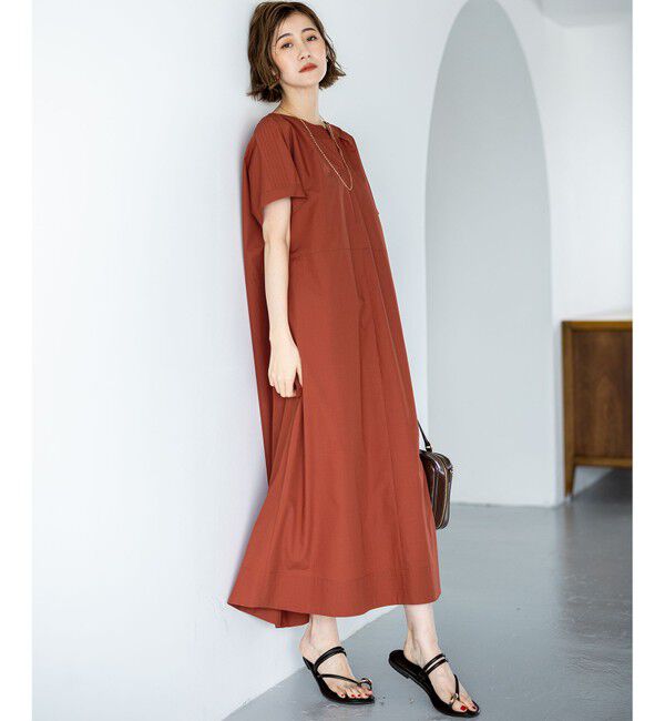 23区「【一部店舗限定/UVカット/洗える】タイプライター サック風 ワンピース」|ワンピース|