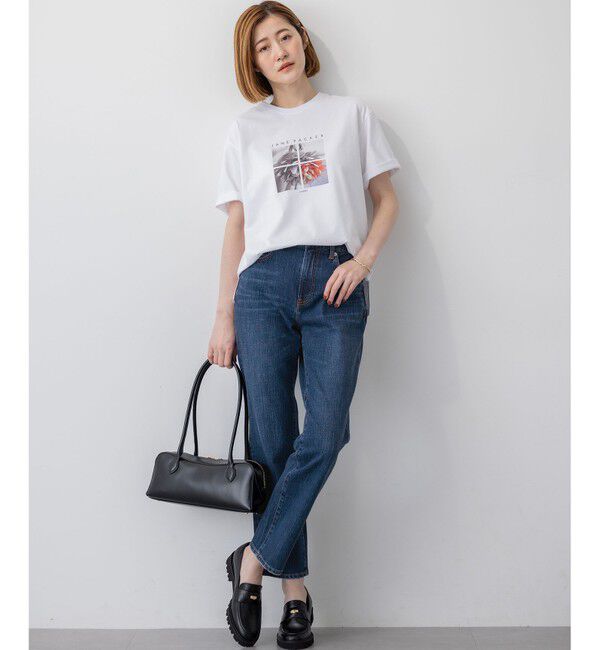 23区「【洗える】JANE PACKERコラボ フォトプリント Tシャツ」|Tシャツ・カットソー|
