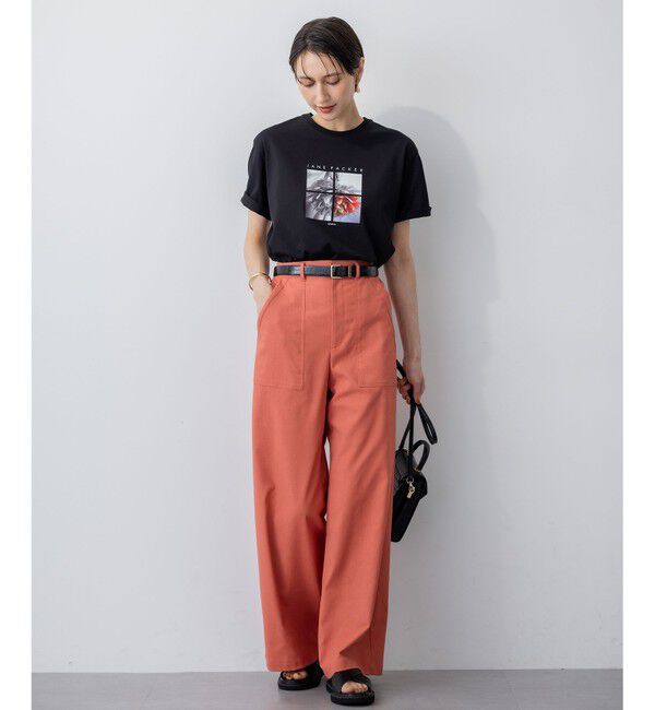 23区「【洗える】JANE PACKERコラボ フォトプリント Tシャツ」|Tシャツ・カットソー|