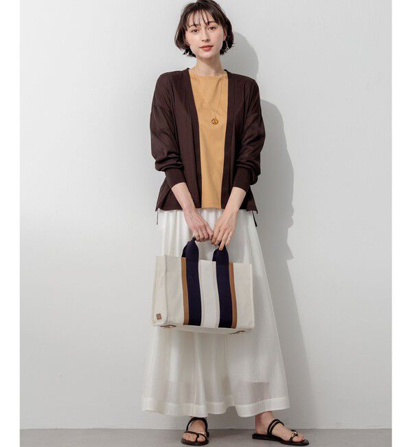 23区「【見上愛さん着用/CanCam掲載】シアーコンフォート クルーネック Tシャツ」|Tシャツ・カットソー|