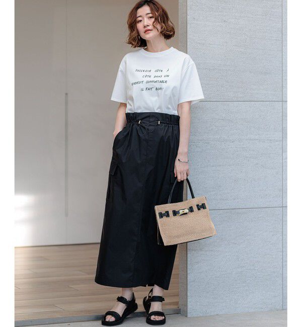 23区「リラクシーシルエット メッセージ ロゴTシャツ」|Tシャツ・カットソー|