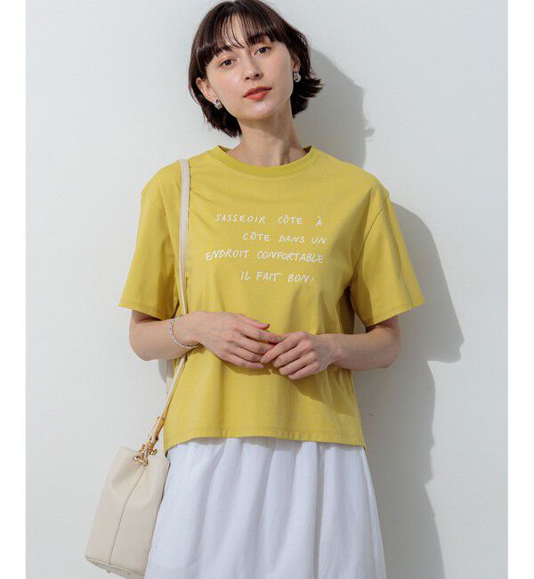 23区「リラクシーシルエット メッセージ ロゴTシャツ」|Tシャツ・カットソー|ﾗｲﾄｲｴﾛ