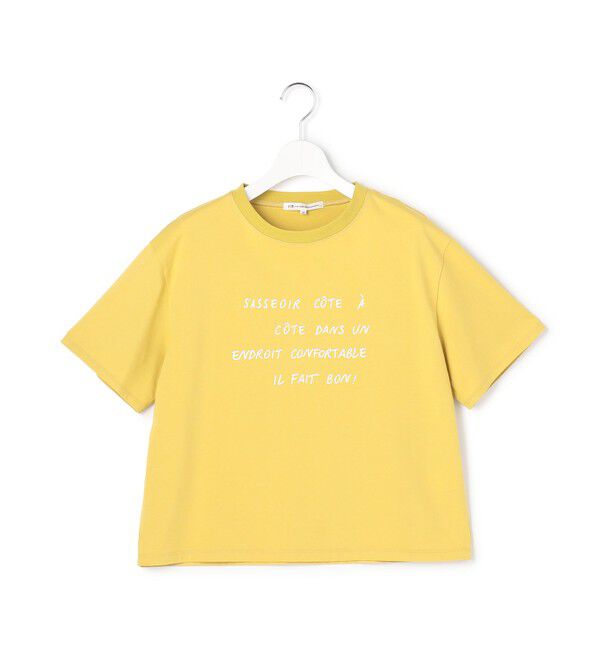 23区「リラクシーシルエット メッセージ ロゴTシャツ」|Tシャツ・カットソー|