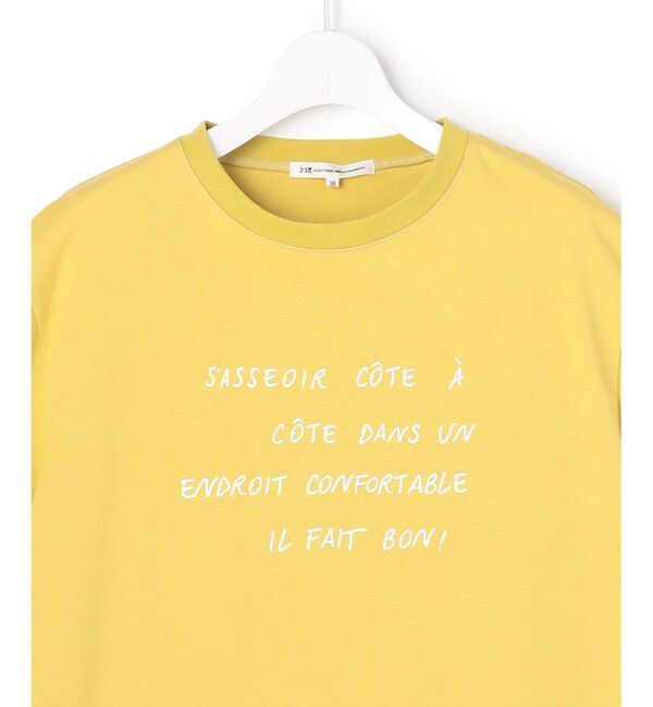 23区「リラクシーシルエット メッセージ ロゴTシャツ」|Tシャツ・カットソー|
