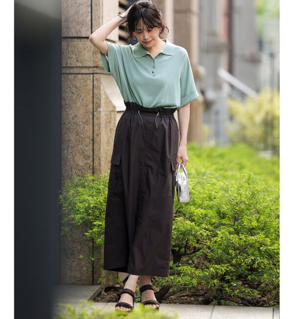 23区「【見上愛さんコラボカラー】リラクシー ポロニット」|ニット・セーター|