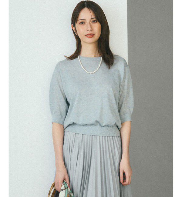 23区「オータムメタリック パフスリーブ ニット Tシャツ」|ニット・セーター|ﾗｲﾄｸﾞﾘ
