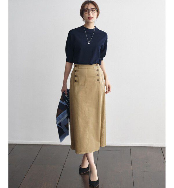 23区「【CLASSY.掲載】セミマットフリゼ リラクシー ニット Tシャツ」|ニット・セーター|