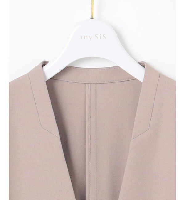 ANY SIS「【UVカット・接触冷感・吸水速乾】スマートビューティストレッチ ノーカラージャケット」|ノーカラージャケット|