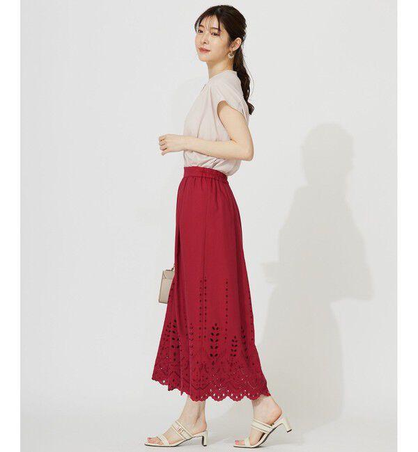 ANY SIS「【接触冷感・UVカット・洗える】ハイストレッチスムース2WAY ブラウス」|シャツ・ブラウス|
