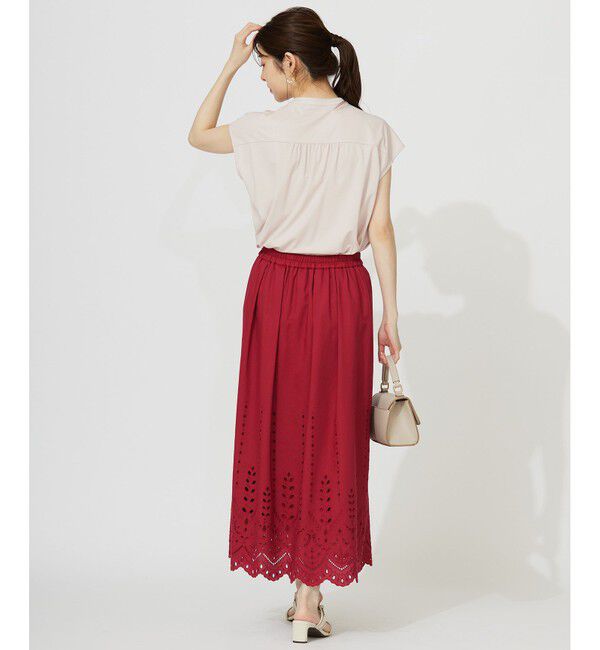 ANY SIS「【接触冷感・UVカット・洗える】ハイストレッチスムース2WAY ブラウス」|シャツ・ブラウス|