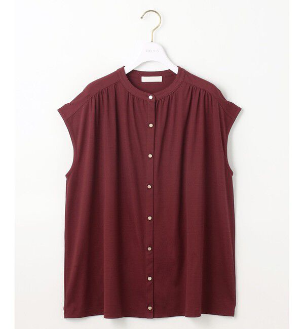 ANY SIS「【接触冷感・UVカット・洗える】ハイストレッチスムース2WAY ブラウス」|シャツ・ブラウス|