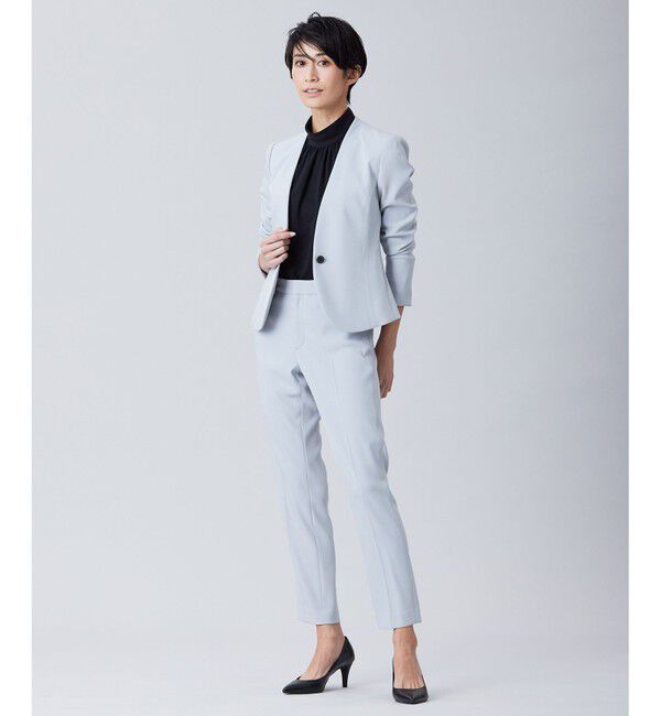 BEIGE,「【S-size】LUIZA / ノーカラージャケット」|ノーカラージャケット|