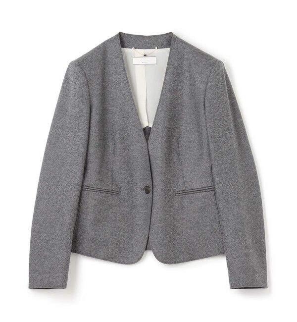 BEIGE,「【L-size】CORBY / ノーカラージャケット」|ノーカラージャケット|