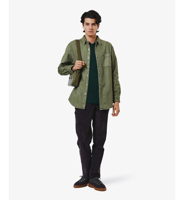 LACOSTE「ウォッシュドヘリンボーンネルシャツ」|シャツ・ブラウス|