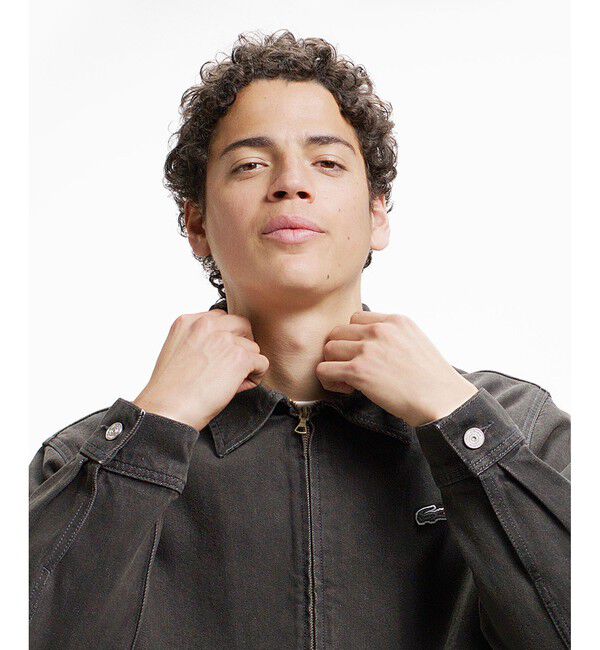 LACOSTE「12オンス デニム ジップアップブルゾン」|デニムジャケット|