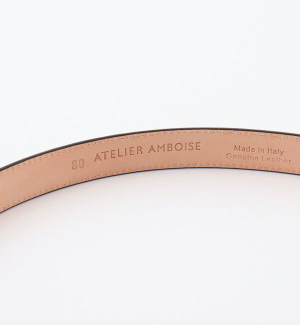 NOLLEY'S sophi「【ATELIER AMBOISE/アトリエアンボワーズ】ニュアンススクエアバックル型押しベルト」|ベルト|