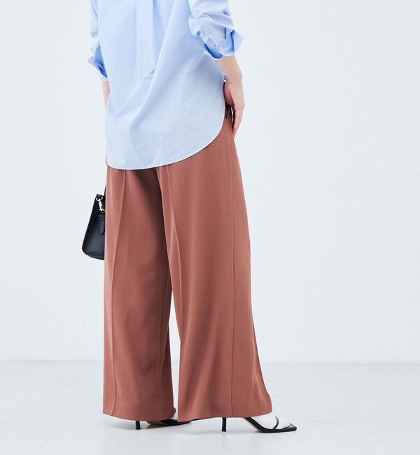 NOLLEY'S sophi「《セットアップ対応》ウォッシャブル強撚ツイルワイドパンツ」|その他|
