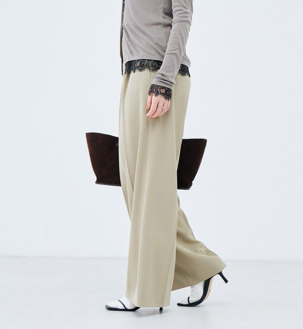 NOLLEY'S sophi「《セットアップ対応》ウォッシャブル強撚ツイルワイドパンツ」|その他|