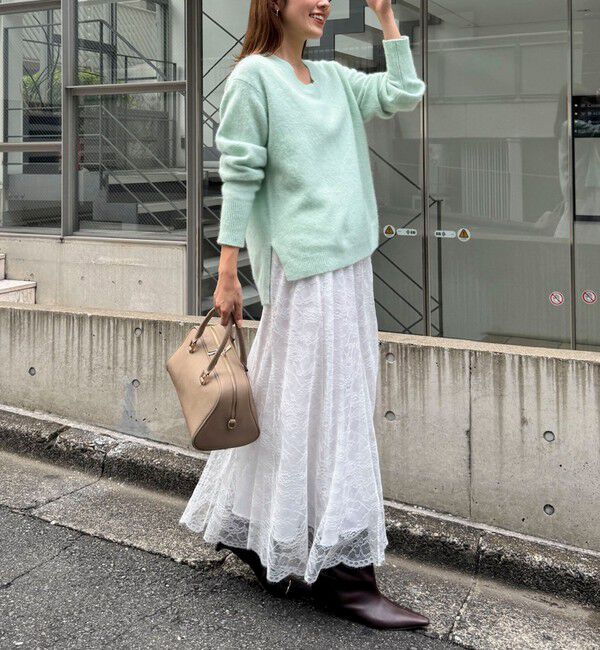 NOLLEY'S「ヘアリーVネックプルオーバー」|ニット・セーター|