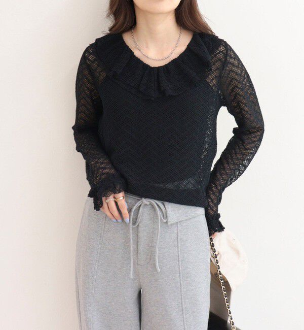 fredy emue「レースラッフルロンＴシャツ」|Tシャツ・カットソー|