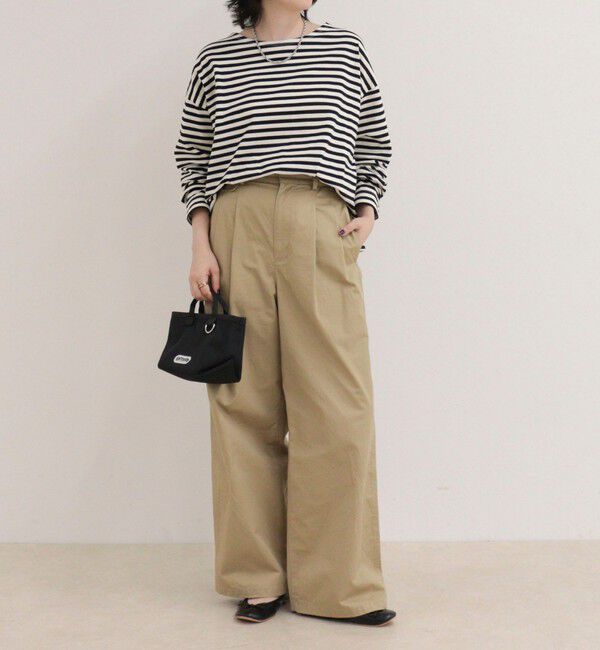 fredy emue「ボーダーハートパッチプルオーバーカットソー」|Tシャツ・カットソー|