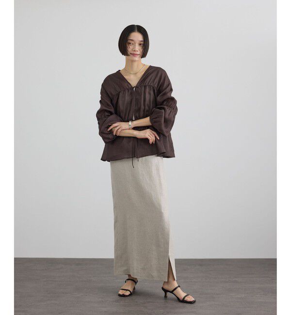 SALON adam et rope'「【W S（ドゥーブル）】レザーヒールサンダル」|サンダル|