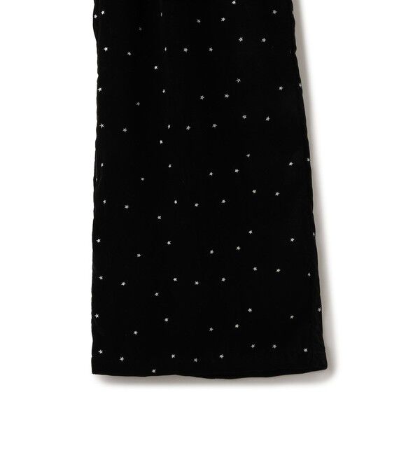 SALON adam et rope'「【COUTURE D'ADAM（クチュール ド アダム）】Stardust Glitter Velvet Easy Wide Pant」|チノ|