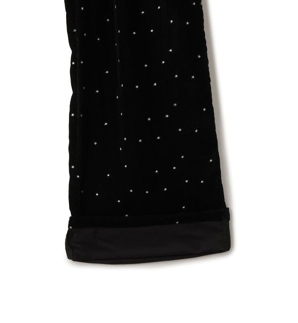 SALON adam et rope'「【COUTURE D'ADAM（クチュール ド アダム）】Stardust Glitter Velvet Easy Wide Pant」|チノ|