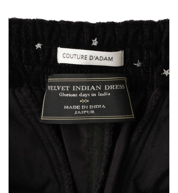 SALON adam et rope'「【COUTURE D'ADAM（クチュール ド アダム）】Stardust Glitter Velvet Easy Wide Pant」|チノ|