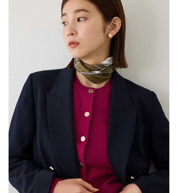 ROPE「【一部WEB限定カラー/J'aDoRe・一部店舗限定サイズ】カシミヤブレンドポケットカーディガン/イージーケア」|ニット・セーター|ワイン(66)