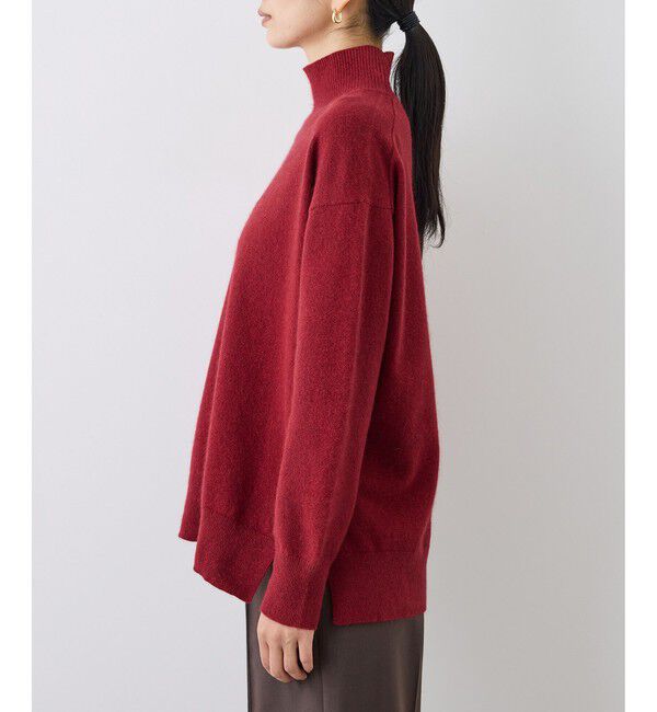 ROPE「【J'aDoRe・一部店舗限定サイズ】ウールフォックスラメハイネックニット(サイドスリット入り)」|ニット・セーター|