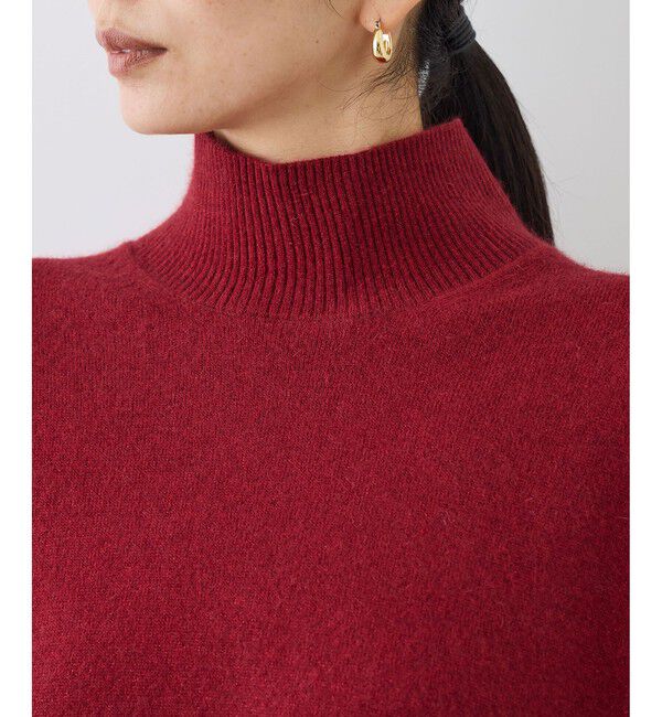 ROPE「【J'aDoRe・一部店舗限定サイズ】ウールフォックスラメハイネックニット(サイドスリット入り)」|ニット・セーター|