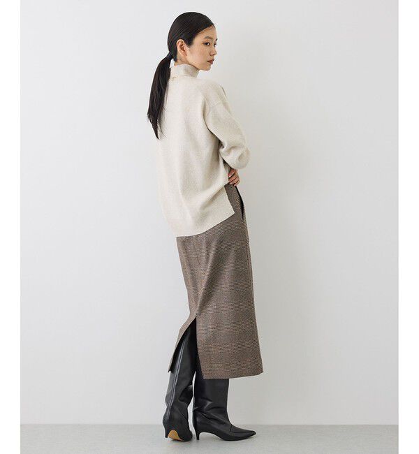 ROPE「【J'aDoRe・一部店舗限定サイズ】ウールフォックスラメハイネックニット(サイドスリット入り)」|ニット・セーター|