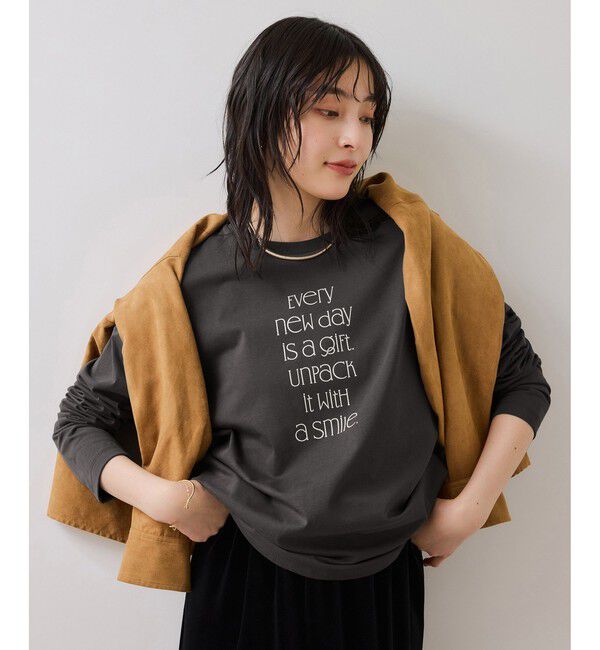VIS「ロゴ＆フォトアソートプリントロンT」|Tシャツ・カットソー|