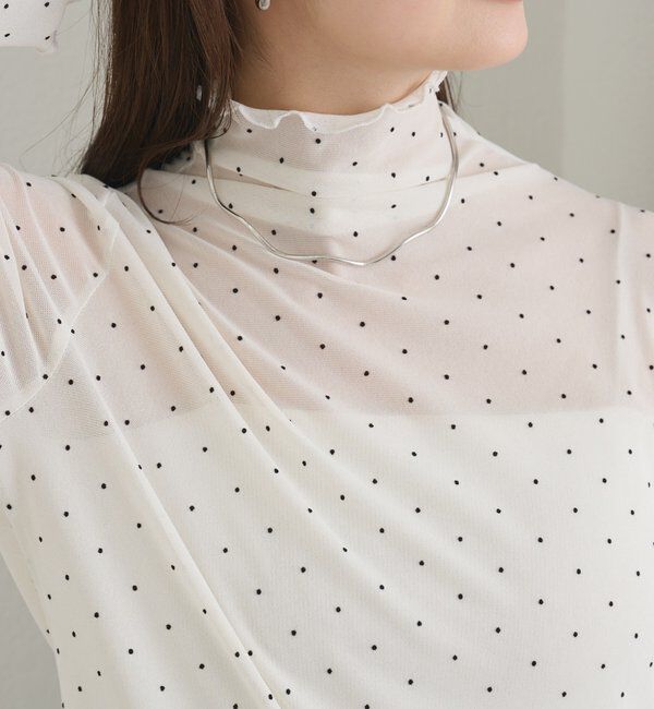  「シアードットハイネックロンT」|Tシャツ・カットソー|