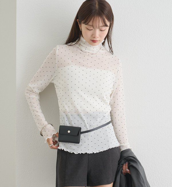 「シアードットハイネックロンT」|Tシャツ・カットソー|