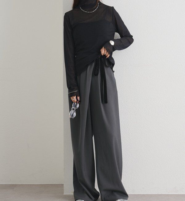  「シアードットハイネックロンT」|Tシャツ・カットソー|