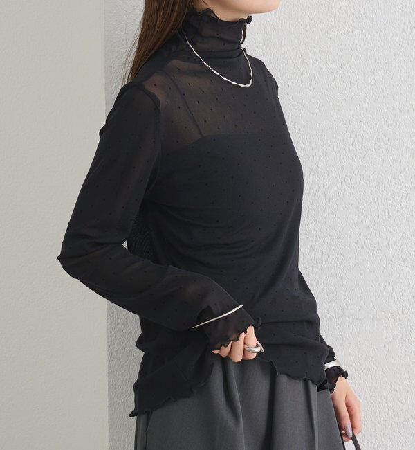  「シアードットハイネックロンT」|Tシャツ・カットソー|