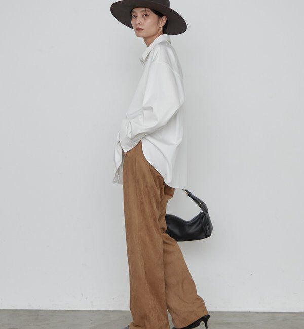  「《名品シャツをブラッシュアップ》BASICサテンシャツ」|シャツ・ブラウス|