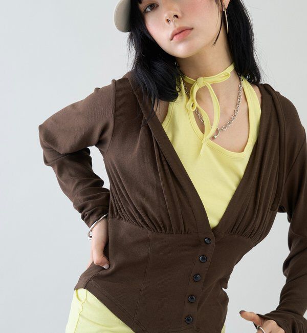  「【26AW LOOK掲載品番】コルセットフーディ」|Tシャツ・カットソー|