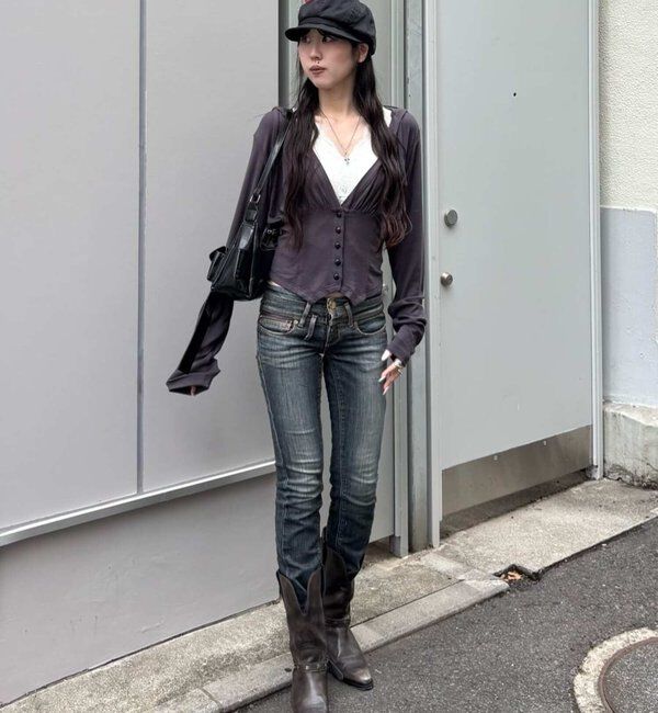  「【26AW LOOK掲載品番】コルセットフーディ」|Tシャツ・カットソー|