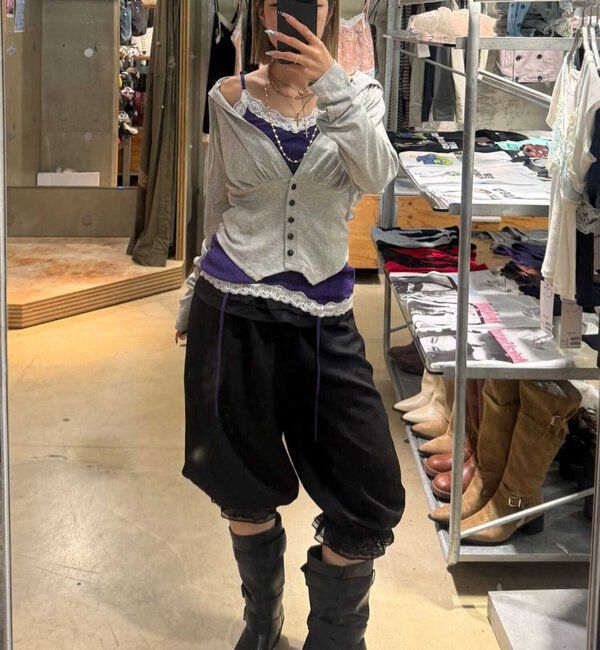  「【26AW LOOK掲載品番】コルセットフーディ」|Tシャツ・カットソー|