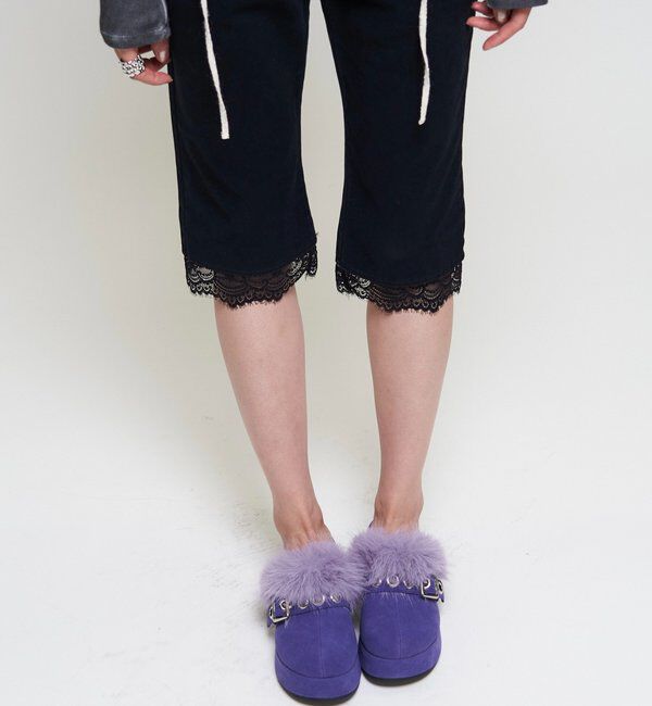  「【26AW LOOK掲載・WEB限定カラーあり】【SLOPPY】ファーベルトサボ」|ロングブーツ|