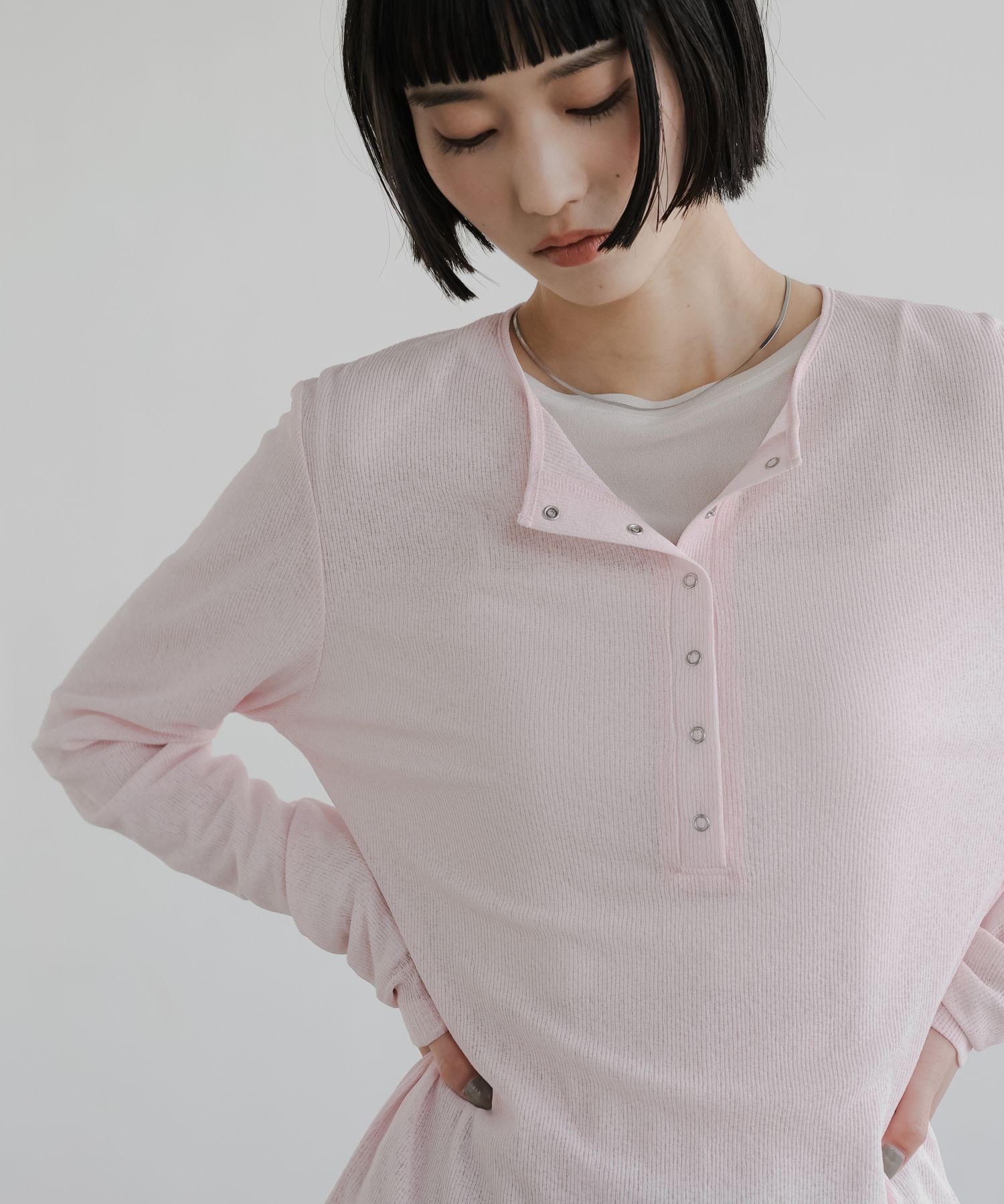LOWRYS FARM「USEFULヘンリーPOLS」|Tシャツ・カットソー|PNK2