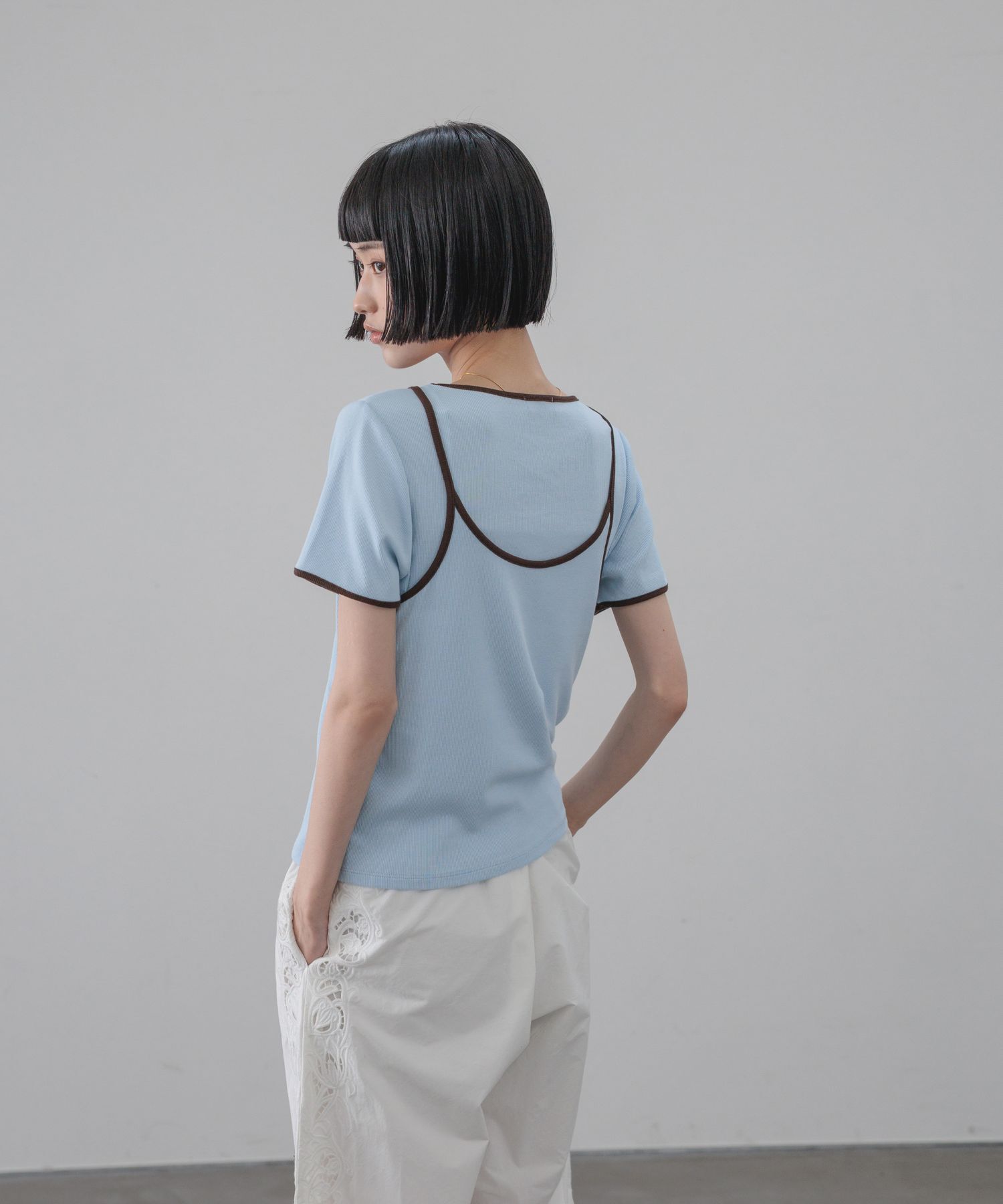 LOWRYS FARM「ハイショク２ＰプルオーバーＳＳ」|Tシャツ・カットソー|