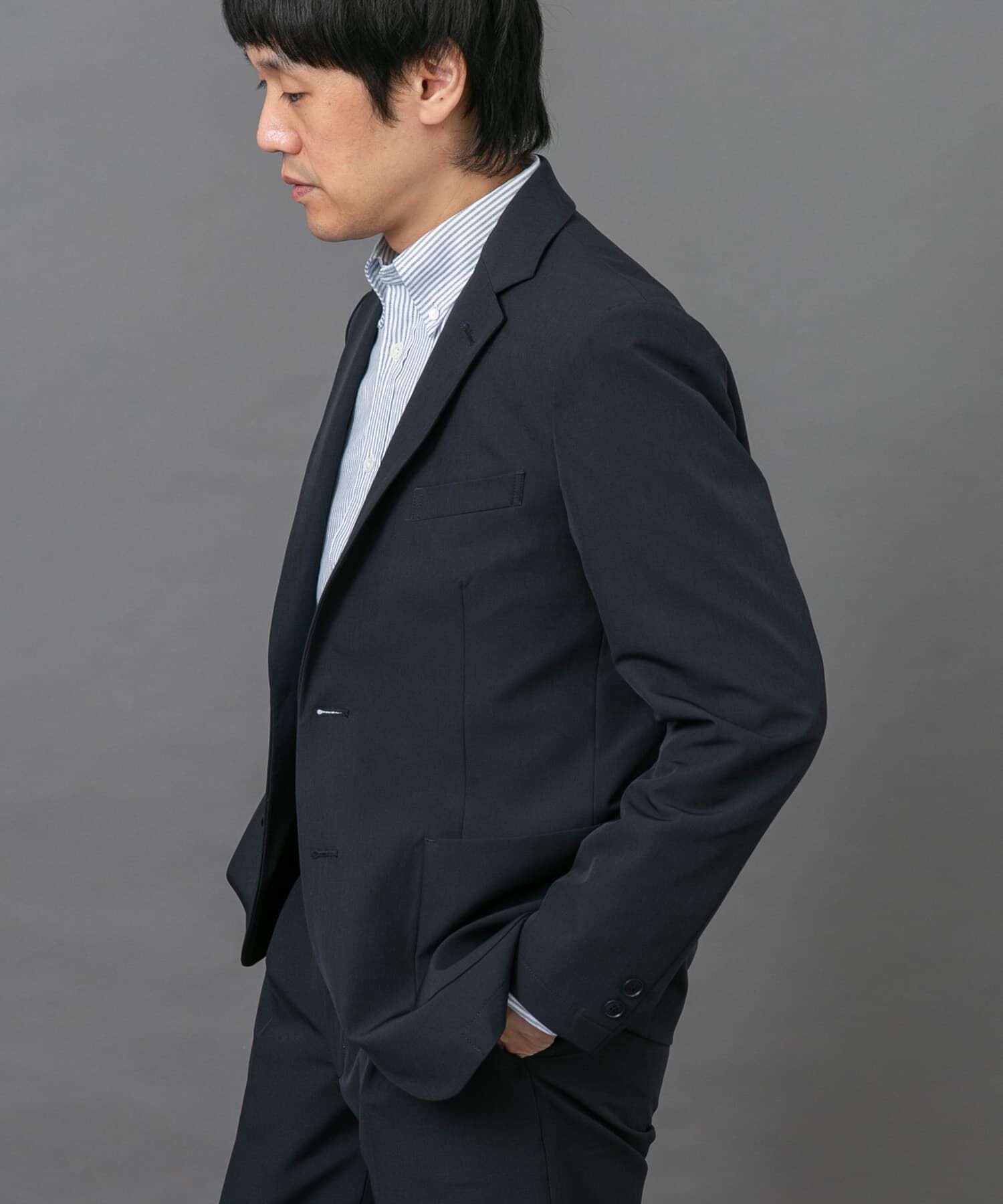 URBAN RESEARCH DOORS「LIFE STYLE TAILOR　4WAYストレッチメランジジャケット」|その他|ネイビー