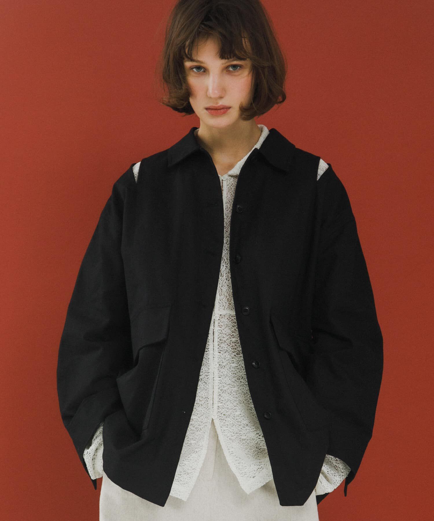 LAATO「slit coveralls」|その他|ブラック