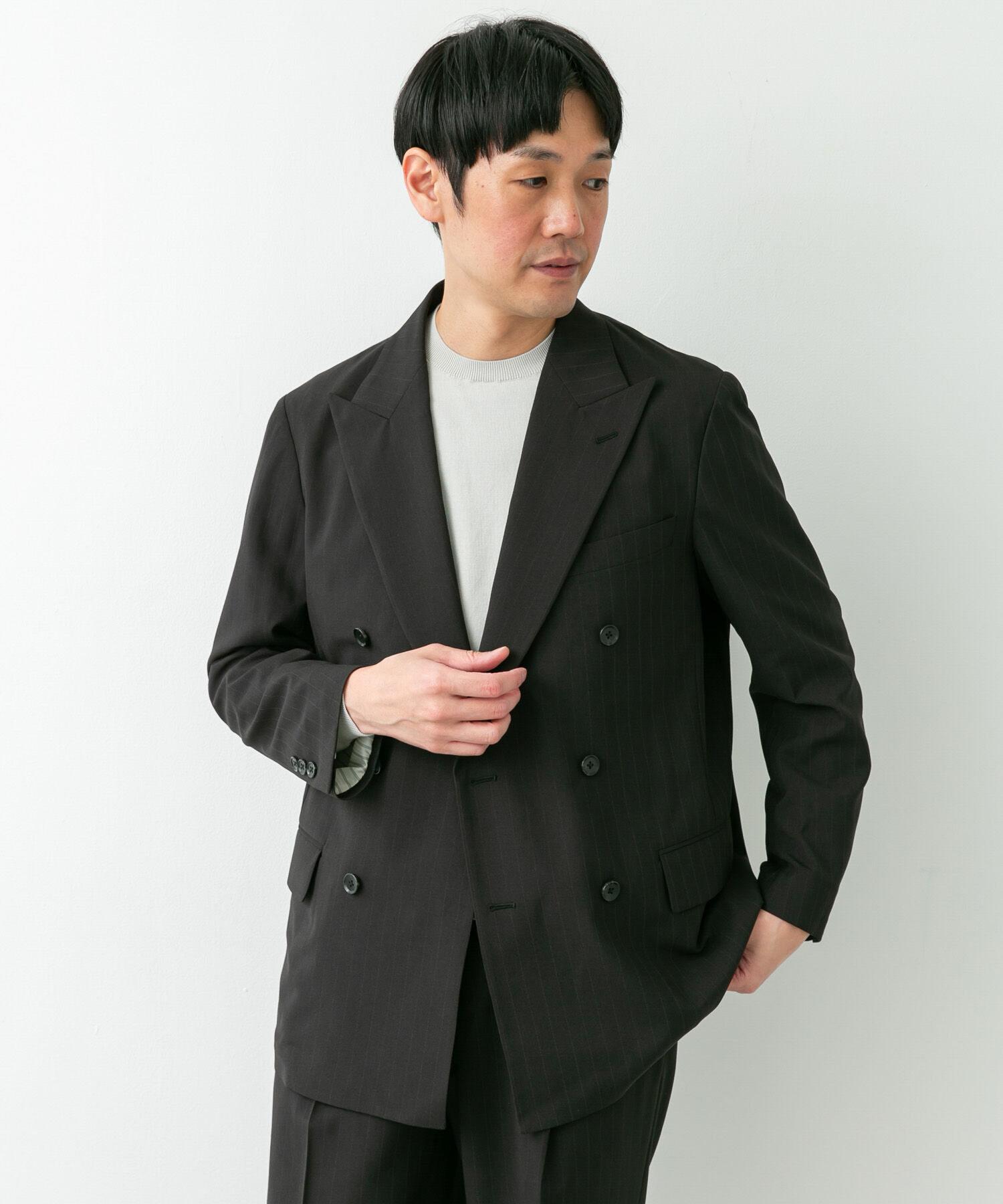 URBAN RESEARCH DOORS「LIFE STYLE TAILOR　TRABESTストライプダブルジャケット」|その他|