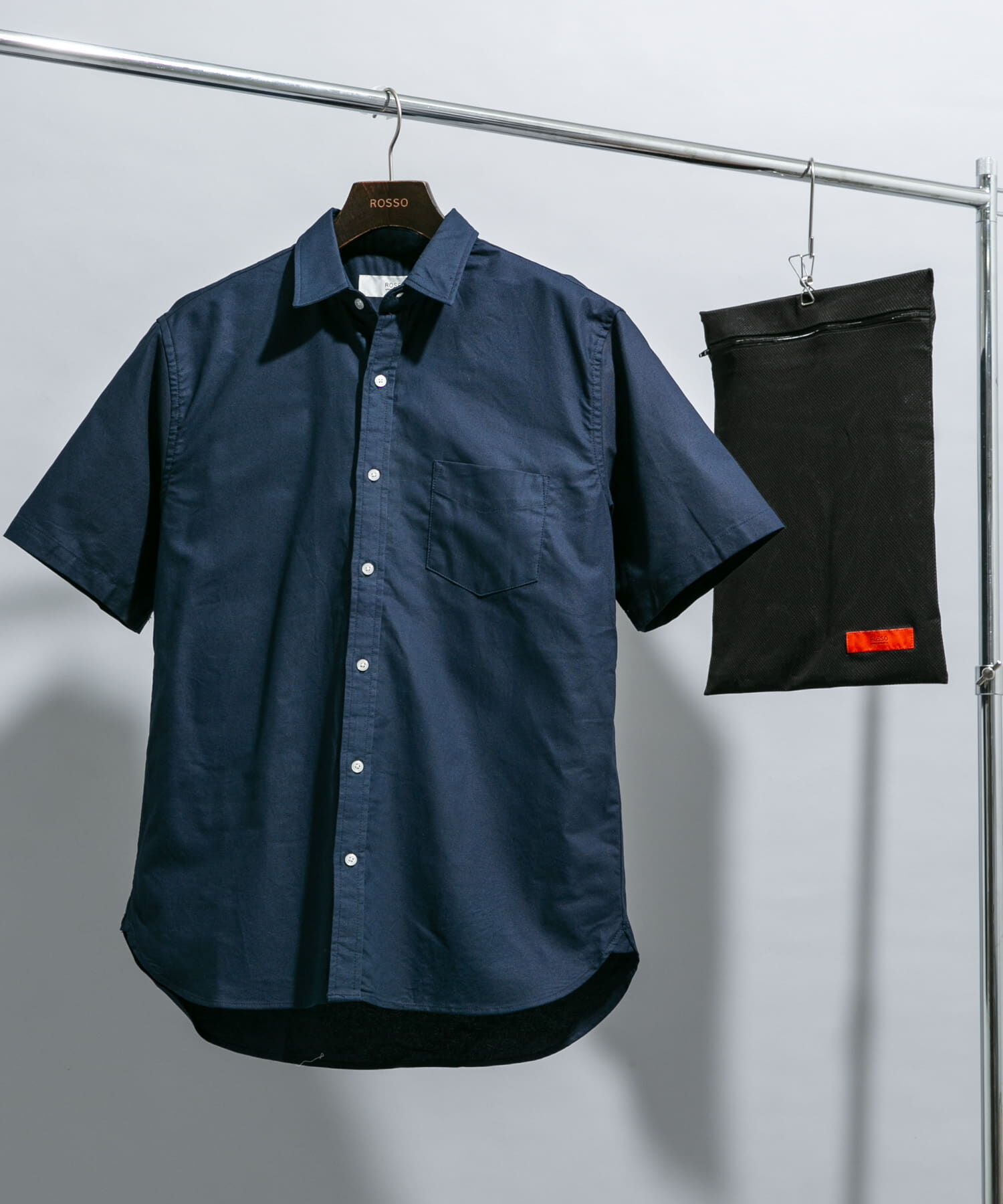 URBAN RESEARCH ROSSO「『WEB限定』『抗菌/消臭』『XXLｻｲｽﾞあり』ﾊｲﾊﾟﾌｫｰﾏﾝｽｵｯｸ」|シャツ・ブラウス|ブルー系その他